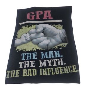 Grandpa, the Man the Myth the Bad Influence Tee Sz XL
